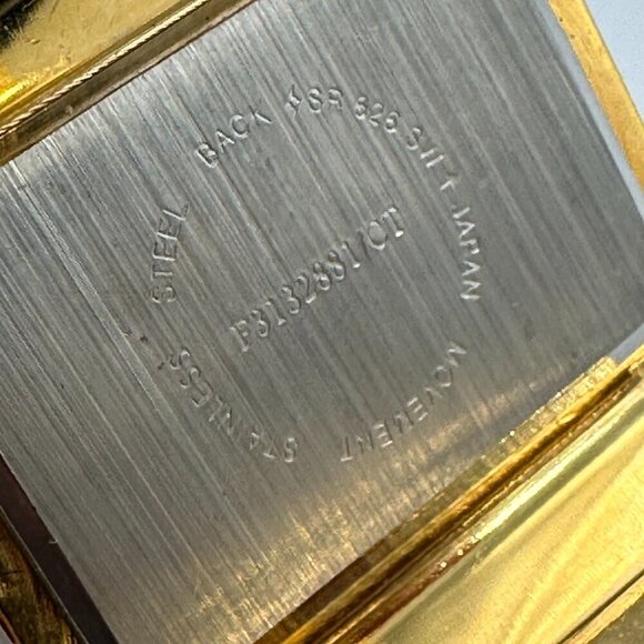 3/$30 Cuff Band Watch Gold Tone Square Case Inspirational Words Quartz - Picture 6 of 10